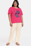 Zivame Taash Knit Cotton Top - Sun Kissed Coral — thumbnail 4